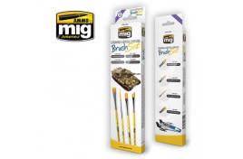 Mig Streaking and Vertical Sufaces Brush Set Pack of 4